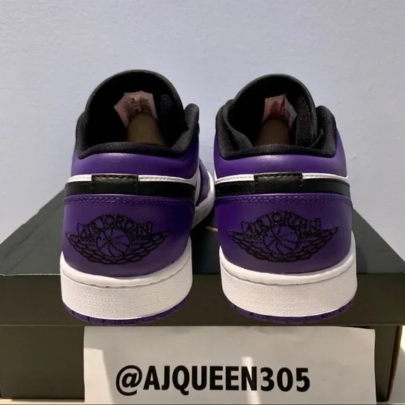 Air Jordan 1 Low Court Purple Men’s - Picture 4 of 4